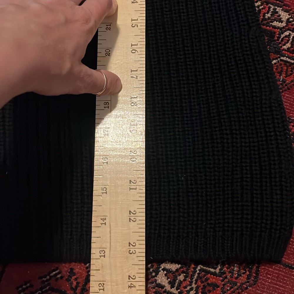 Quince Black Ribbed Crewneck Sweater - Picture 10 of 10